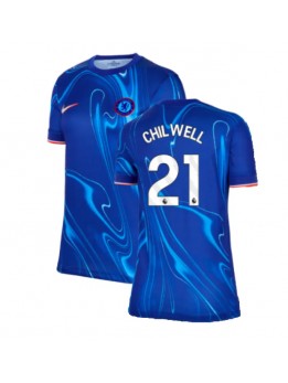 Billige Chelsea Ben Chilwell #21 Hjemmedrakt Dame 2024-25 Kortermet